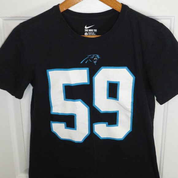 Luke Kuechly #59 Panthers The Nike Tee Men's Small Athletic Cut T-Shirt - Picture 1 of 6